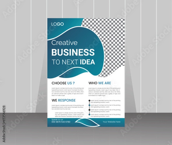 Obraz business flyer design