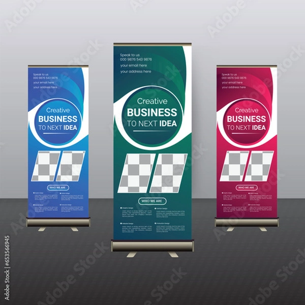 Obraz business roll up banner