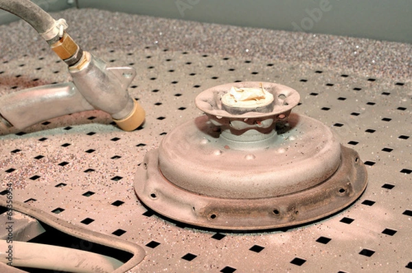 Obraz Sandblasting cabin.