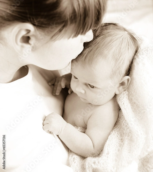 Obraz Mother with newborn
