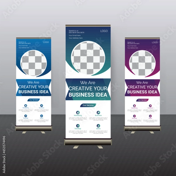 Obraz creative business roll up 