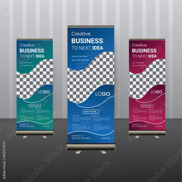 Obraz business roll up banner design