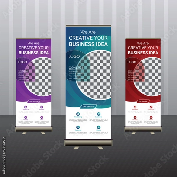 Obraz business roll up banner design