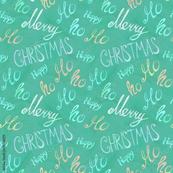 Obraz Merry Christmas  seamless pattern
