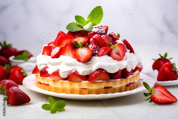Obraz Strawberry Pie Shortcake.