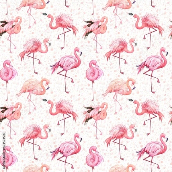 Obraz Flamingo seamless patterrn