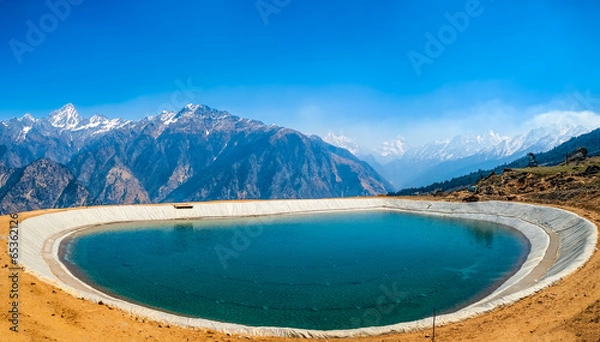 Obraz Himalayan artificial lake