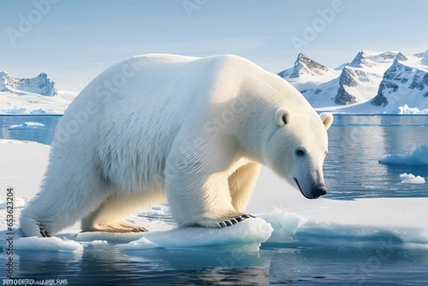 Fototapeta 南極のシロクマ