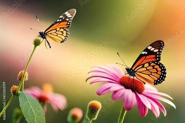 Obraz butterfly on a flower