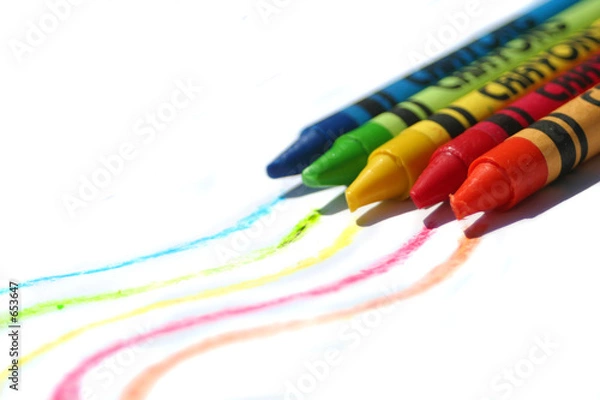 Obraz colorful crayons
