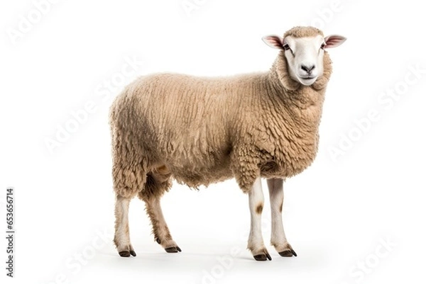 Obraz Sheep isolated on white background