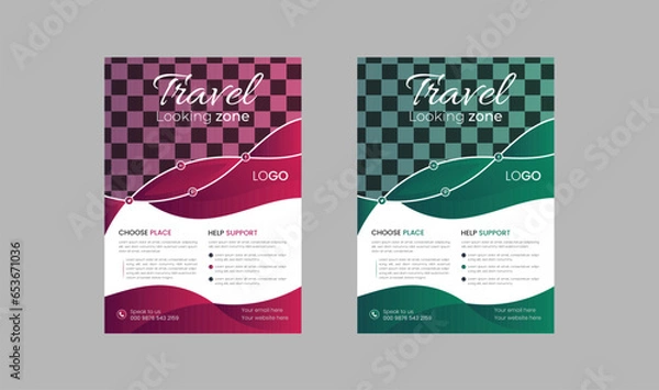 Obraz creative business flyer design template 