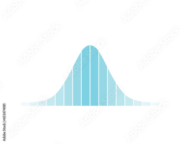 Obraz Normal Distribution Concept Design. Vector Illustration.