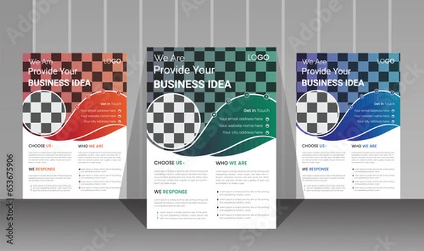 Obraz creative business flyer design