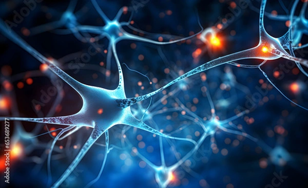 Fototapeta Unraveling the Intricacies: Neural Cells