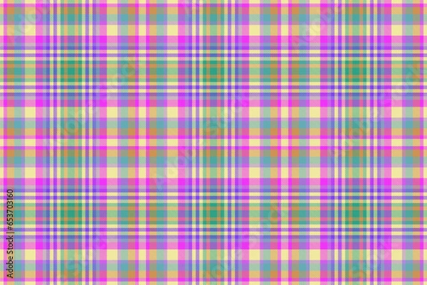 Fototapeta Vector plaid pattern of texture tartan background with a textile fabric seamless check.