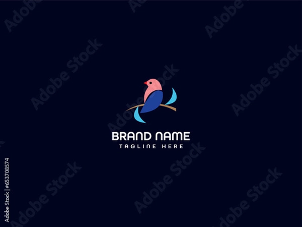 Fototapeta bird logo design