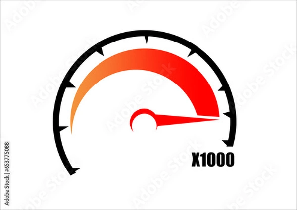 Fototapeta Car Tachometer Logo