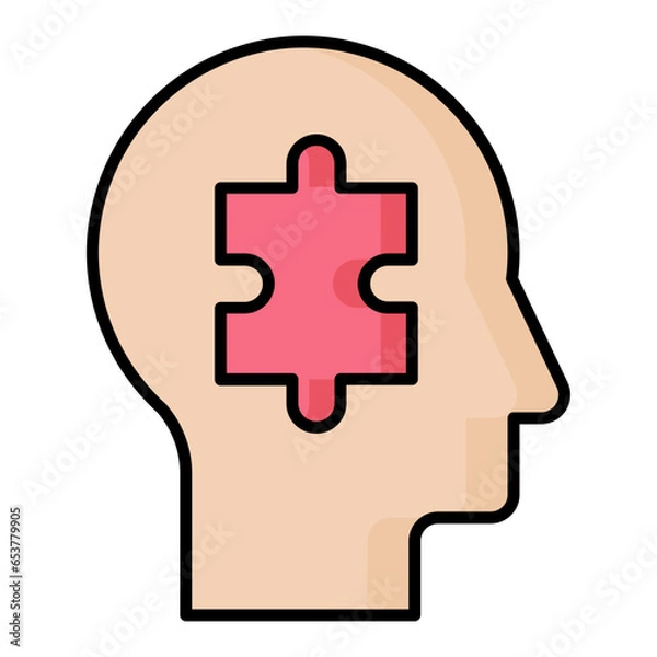 Fototapeta Problem Solving Line Color Icon