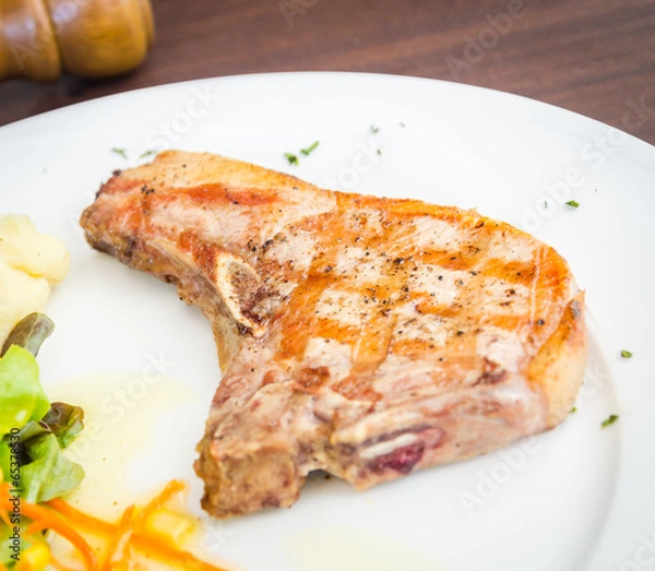 Obraz Pork chops steak