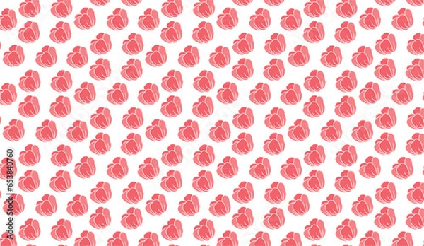 Fototapeta Free vector hand drawn seamless pattern background.