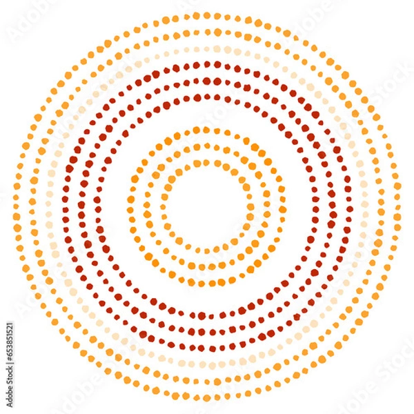 Obraz dot paint circle