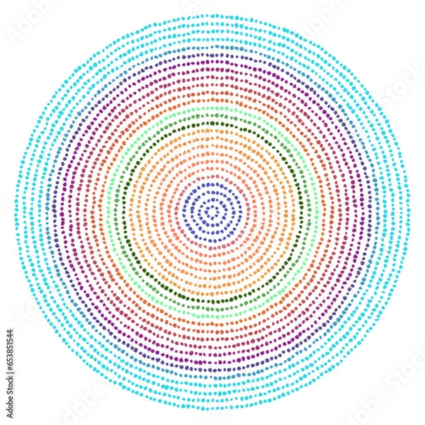 Obraz dot paint circle