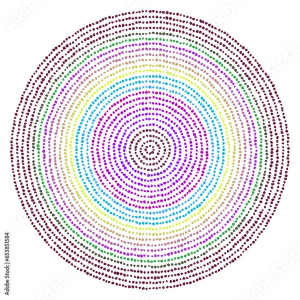 Obraz dot paint circle