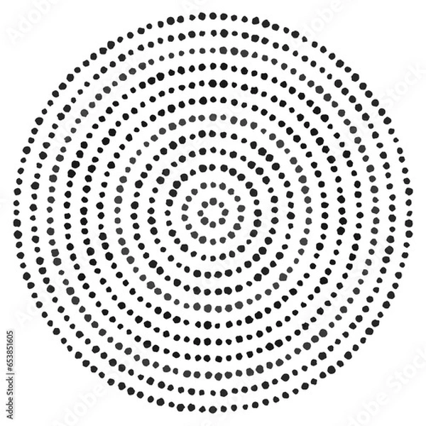 Obraz dot paint circle