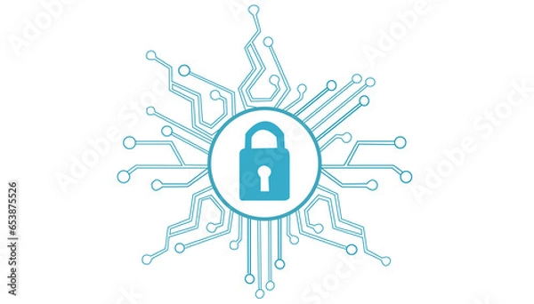 Obraz Cyber security is the practice of defending computers and servers, mobile devices, electronic systems, networks and data from malicious attacks