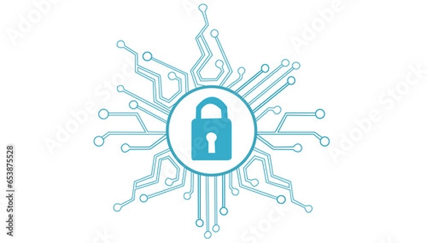 Obraz Cyber security is the practice of defending computers and servers, mobile devices, electronic systems, networks and data from malicious attacks
