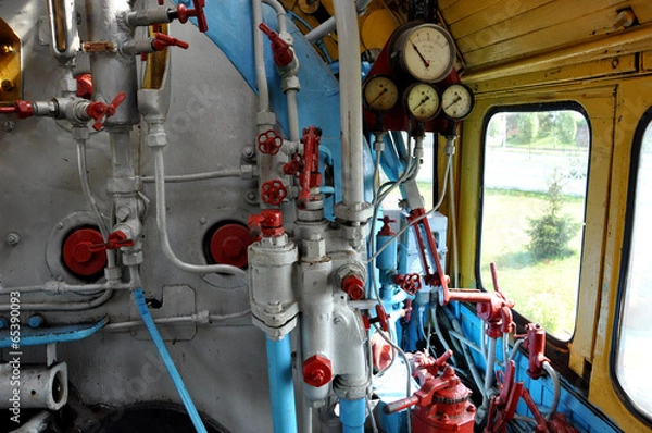 Fototapeta Engine cabin