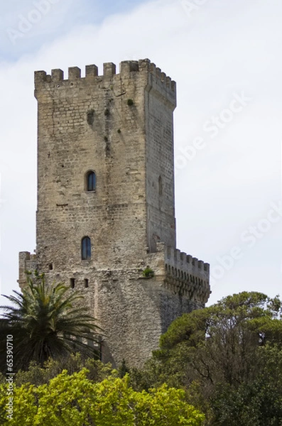 Obraz Norman Venus castle at Erice, Sicily