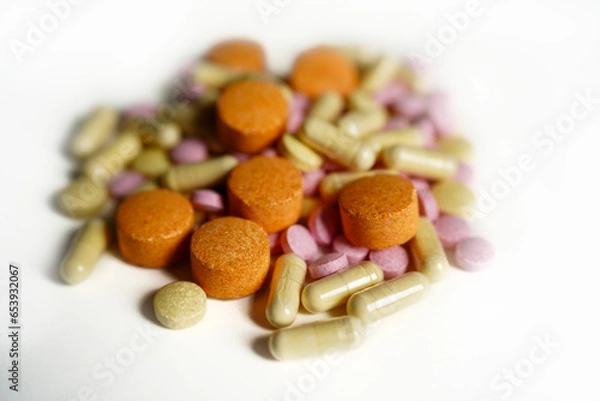 Obraz Multivitamin pills and capsules