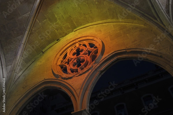 Fototapeta The Gothic style architecture.