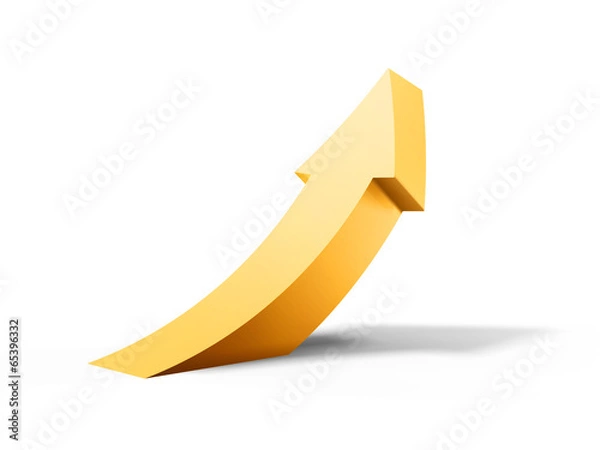 Fototapeta arrow curve up