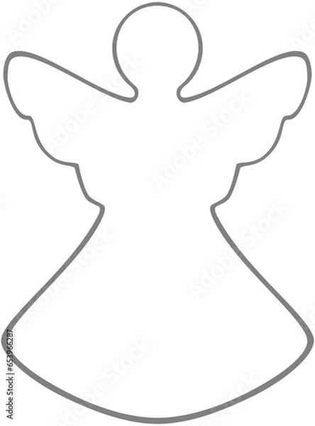 Fototapeta angel outline