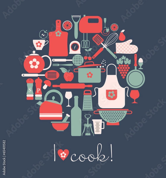 Obraz Kitchen abstract background.