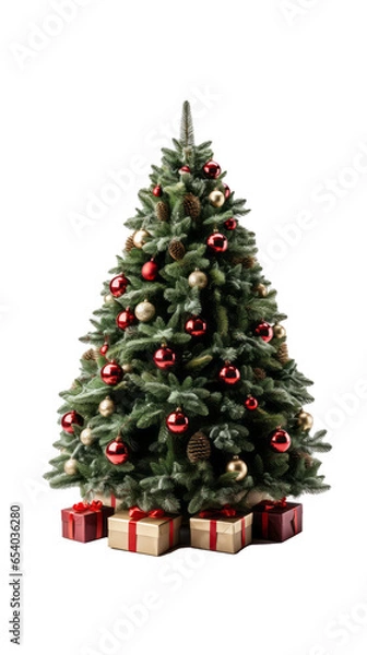 Obraz christmas tree with christmas decorations
