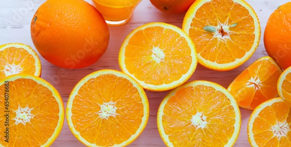 Obraz 新鮮なオレンジの断面