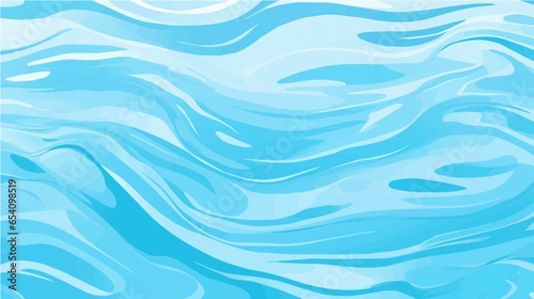 Obraz Quiet clear blue water surface seamless pattern illustration