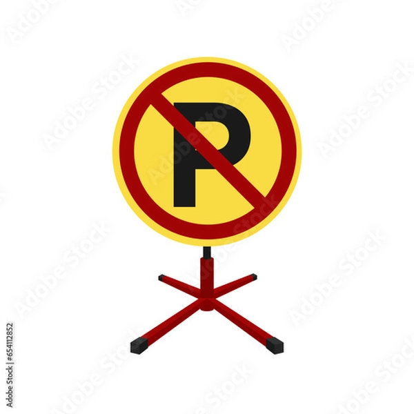 Fototapeta Parking signs are essential for maintaining order and safety in urban and suburban areas, ensuring that parking spaces are used efficiently and in compliance with local regulations.