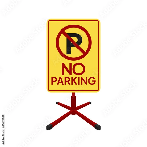 Fototapeta Parking signs are essential for maintaining order and safety in urban and suburban areas, ensuring that parking spaces are used efficiently and in compliance with local regulations.