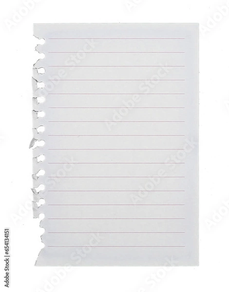 Obraz striped notebook paper on transparent background png flle