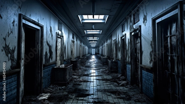 Obraz Ominous realm of a Haunted Hospital