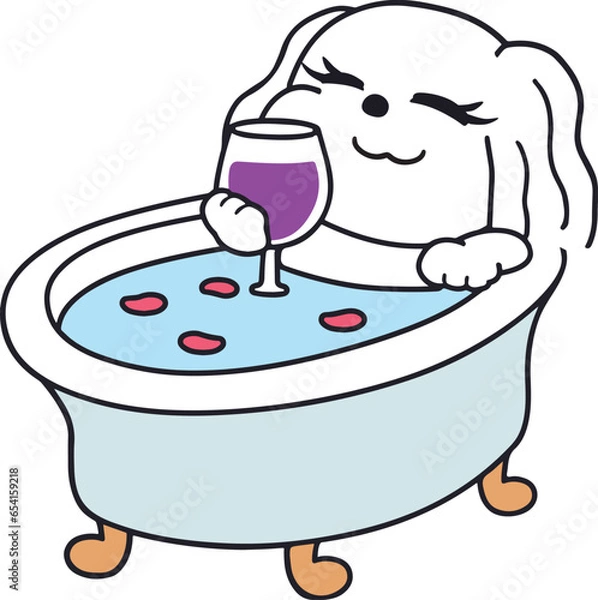 Obraz お風呂に入る