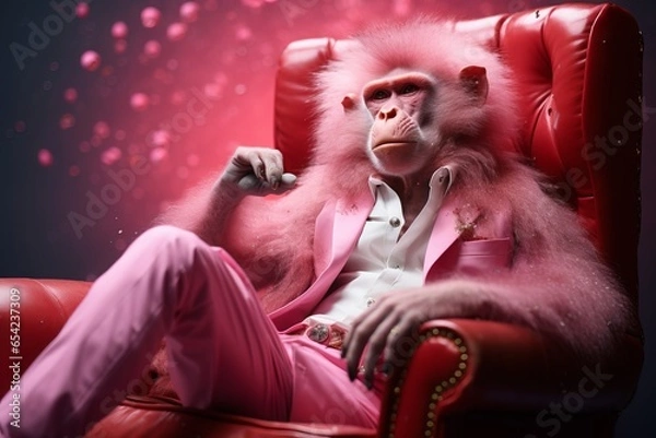 Fototapeta Captivating Baboon Portraits: A Glimpse into the Lives of These Fascinating Primates