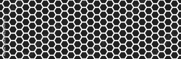 Obraz hexagon geometric pattern. seamless hex background. abstract honeycomb cell. vector illustration. design for the background flyers, ad honey, fabric, clothes, texture, textile pattern
