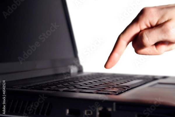 Obraz finger on keyboard