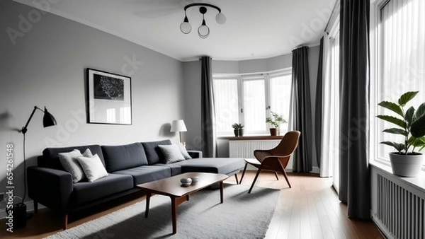 Fototapeta interior design of living room